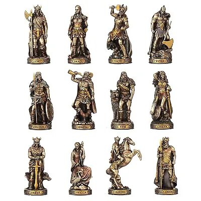 Veronese Design Norse Gods Resin Figurines Hand Painted Bronzed Statue Bronze • $173.99