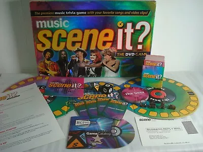 Scene It? Music DVD Trivia Board Game By Mattel 2005 Complete • £5.95