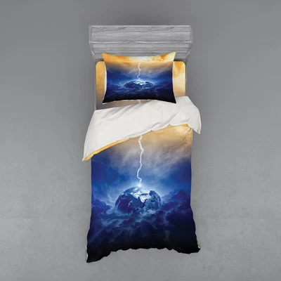 $85.99 • Buy Ambesonne Nature Design Bedding Set Duvet Cover Sham Fitted Sheet In 3 Sizes