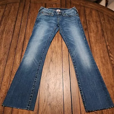 True Religion World Tour Ladies Girls Designer USA Blue Jeans (26) • $10.95