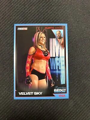 2011 TriStar Signature Impact Wrestling Card TNA #15 Kurt's Angle: Velvet Sky • $3