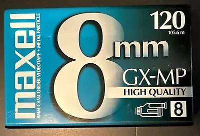 Maxell 8mm Gx-mp High Quality 120 Camcorder Video Cassette Tape • $4.95