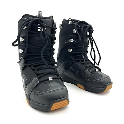DC Phase Black Lace-up Snowboard Boots Men's Size 7 • $58.99