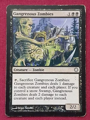 Magic The Gathering COLDSNAP THEME DECKS GANGRENOUS ZOMBIES Black Card MTG • $5.99