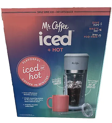 Mr. Coffee Single-Serve Iced / Hot Coffee Maker Designer Series W Filter • $25