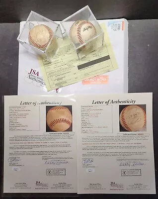 £42.04 • Buy X2 Signed Baseballs Robin Yount Willie Mays Rod Carew Reggie Jackson +Others
