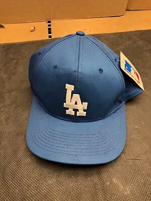 Vintage Drew Pearson Los Angeles LA Dodgers Snapback Hat Cap Adjustable Blue NWT • $29.99