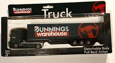 BUNNINGS WAREHOUSE TRUCK Diecast Toy Truck. Detachable Body & Pull Back Action. • $29.99