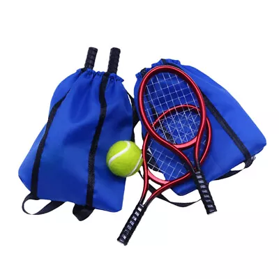 Children Miniature Tennis Racket Racket Doll House Tennis Sport Tennis Model WY3 • $6.82