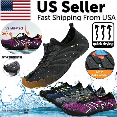 $23.89 • Buy Water Shoes Quick Dry Barefoot For Swim Diving Surf Aqua Sport Beach Vacation