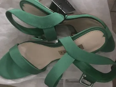 Zara Basic Size 38 Ankle Strap Sandals Heel Women Stiletto Formal 235/86 • $129