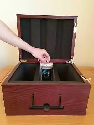 Luxury PSA Slab Storage Case/chest - Walnut - For Pokemon Magic Yu-Gi-Oh Base • £525