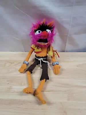 Disney Muppets Animal Plush Drummer Jim Henson Toy Fuzzy Doll VTG Store Stamp • $27.89