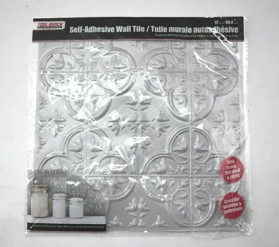 3D Gray Faux Tin Peel Stick Vinyl Wall Tile Backsplash Ceiling Lightweight 12  • $14.89