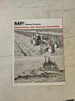 1978 Massey Ferguson Parallel Bar & Fingerwheel Rakes Dealer Sales Sale Brochure • $8.96