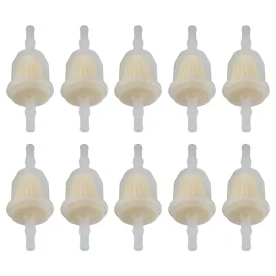 $9.98 • Buy 10 PACK 6MM X 8MM 1/4  5/16  INLINE FUEL GAS FILTER For LAWN MOWER SMALL ENGINE