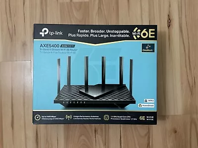 Tp-Link Archer AXE75 AXE5400 4 Port Tri-Band Wifi 6E Router - Newest Version • $129.99