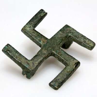 £0.99 • Buy Ancient Roman Bronze Svastica Fibula Brooch Circa 100-200 A.D