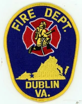 Virginia Va Dublin Fire Department Nice Shoulder Patch Ems Rescue Police Sheriff • $4.99