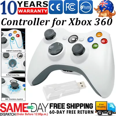 2.4G Wireless Controller For Microsoft Xbox 360 Windows/PC USB Dongle Xmas Gift • $30.99