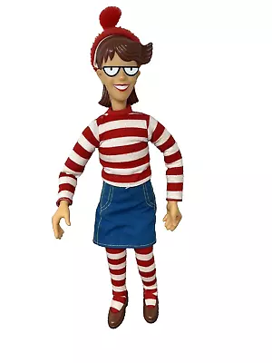 VINTAGE 1991 WHERE'S WALDO WENDA DOLL 19  Martin Handword POSEABLE BENDABLE • $19.59