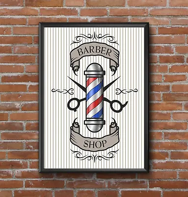 £3.59 • Buy  Inspirational Motivational Barber Shop Hairdressers  Quote  Poster Print A4