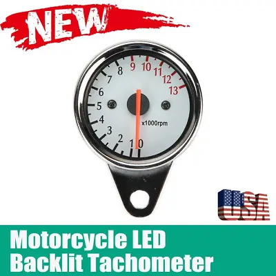 12V Motorcycle LED Gauge Tachometer For Yamaha V-Star 650 950 1100 1300 Classic • $22.05