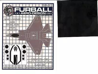 Furball Decals 1/48 LOCKHEED F-35C LIGHTNING Canopy & Wheel Hub Vinyl Mask Set • $6.50