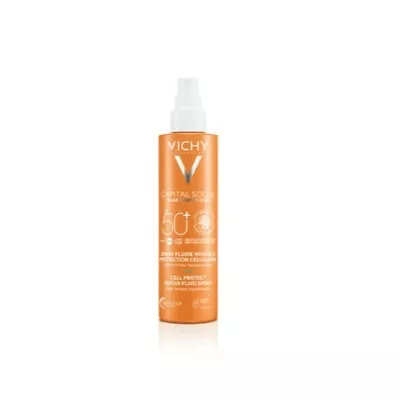 Vichy Capital Soleil Cell Protect Water Fluid Body Sunscreen SPF50 Spray 200ml • $25