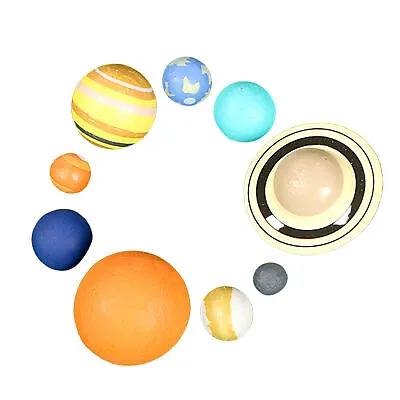 1 Set Solar System Planet Balls Toy Kids Astronomy Science Model Educational Toy • $13