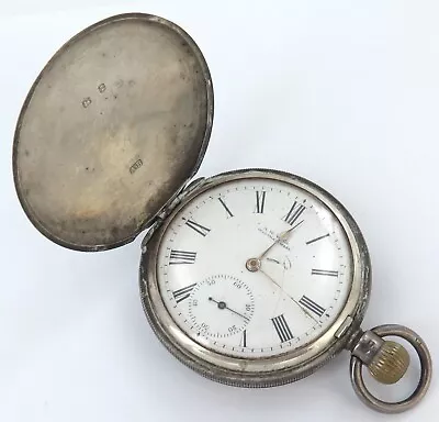SUPER RARE Only 19500 Made / 1897 Waltham 16S 7J Sterling Silver Pocket Watch • $0.81