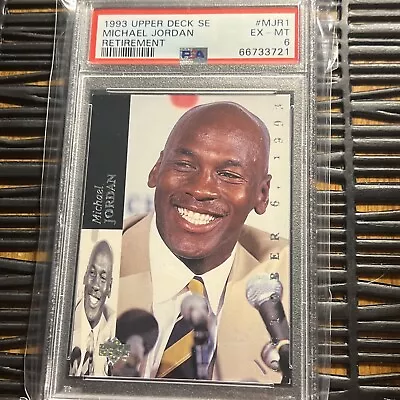 1993 Upper Deck SE Michael Jordan Retirement PSA 6 • $8