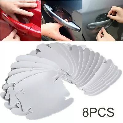 8pcs Car Door Handle Protective Film Clear Film Guard Protector Scratch • $12.38