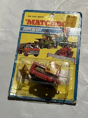 Matchbox Superfast No 16 Case Bull Dozer Light Red NMIB • $40