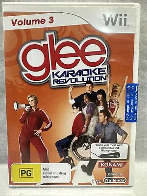 Glee Karaoke Revolution Volume 3 (Nintendo Wii 2011) New Sealed • $29.95