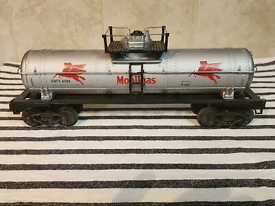 K-Line O/027 Mobilegas Single Dome Tanker Car #6324 (1990's) • $25.99