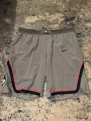 UConn Huskies 2017-18 Team Issued Game Shorts Grey Size 38/XL Regular Brand New • $320