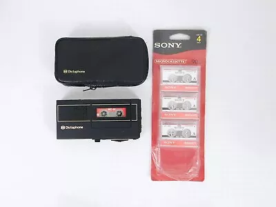Vintage Dictaphone 3242 Dictamite Microcassette Recorder Working W/ 3 SONY MC-90 • $59.99