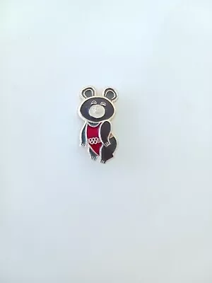 1980 Moscow Olympic Games Russian Red Bear Misha Official Mascot Pin Badge • $3.99