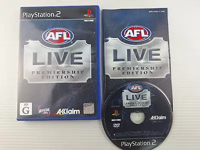 AFL Live Premiership Edition PS2 PlayStation 2 PAL - Fast Post - GC • $19.95