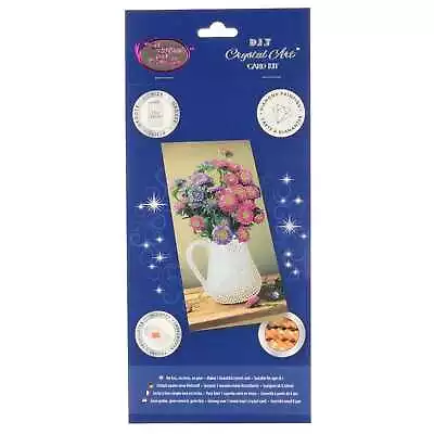 Craft Buddy Crystal Art Card Making Kit   FLOWER VASE  11 X 22cm • £4.99