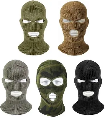 Tactical Three Hole Face Mask Military Ski Mask Acrylic Balaclava USA Made • $12.99