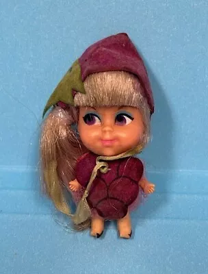 Vintage Mattel 1968 Liddle Kiddle Kola Doll Greta Grape TLC Needed • $0.99