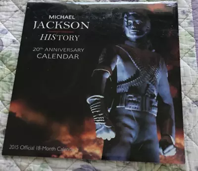 Michael Jackson Official 2015 HIStory 20th Anniversary Bravado 12x12” Calendar • $26.39