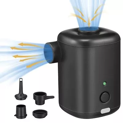 Electric Air Pump For Paddling Pool Deflator Camp Air Bed Mattress Fast Inflator • £18.89