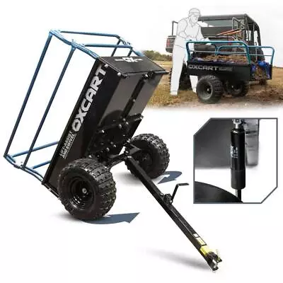 OXCART Dump Cart 1750 Lbs. 25 Cu. Ft. Steel ATV Utility Dump Trailer Towable • $807.65