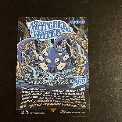 MTG MAGIC The Lord Of The Rings WATCHER IN THE WATER Borderless Poster Non-foil • $8.25
