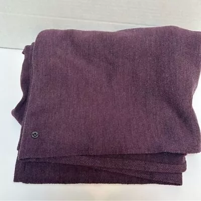 Lululemon Live Freely Wrap 100% Merino Wool Heathered Black Cherry One Size • $51.99