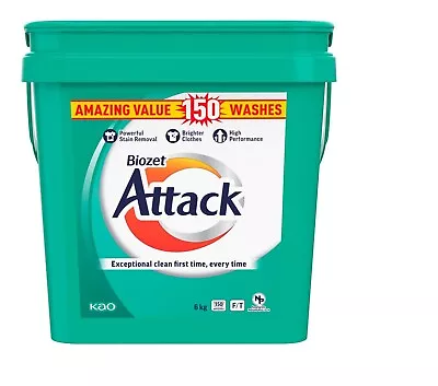 Biozet Attack Regular Laundry Powder Detergent 6 Kilograms • $53.25