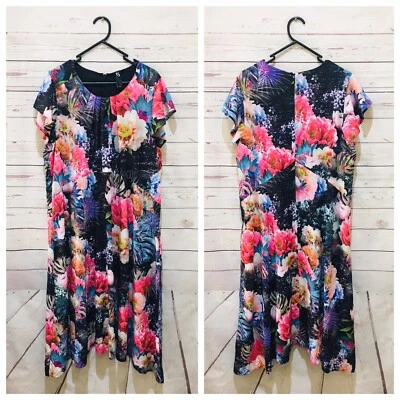 $35 • Buy TAKING SHAPE Size 16 Gorgeous Floral Maxi Dress 